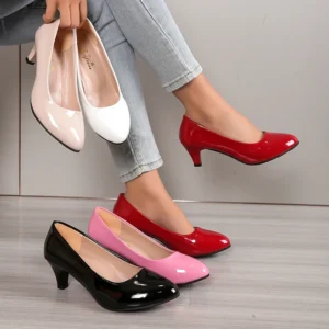 Women Pumps Nude Shallow Mouth Women Shoes Fashion Office Work Wedding Party Shoes Low Heel Shoes Summer Woman Zapatos De Mujer