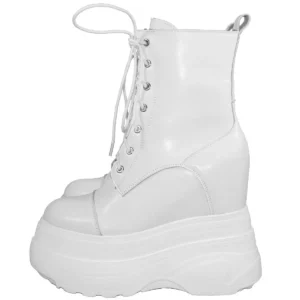 Winter Pumps Shoe Women Black Genuine Leather Wedges High Heels Snow Boots Height Increasing Chunky Sneakers Custom Casual Shoes